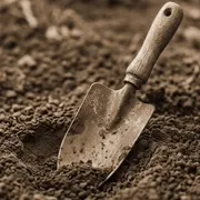 Soil, mulch and bare ground before planting